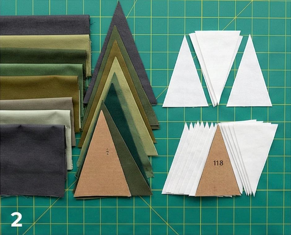 Nordic Pine Tree and Forest Motif Quilts for Wall Decor