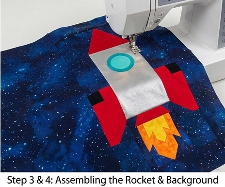 Outer Space and Rocket Ship Quilt Patterns for Future Astronauts