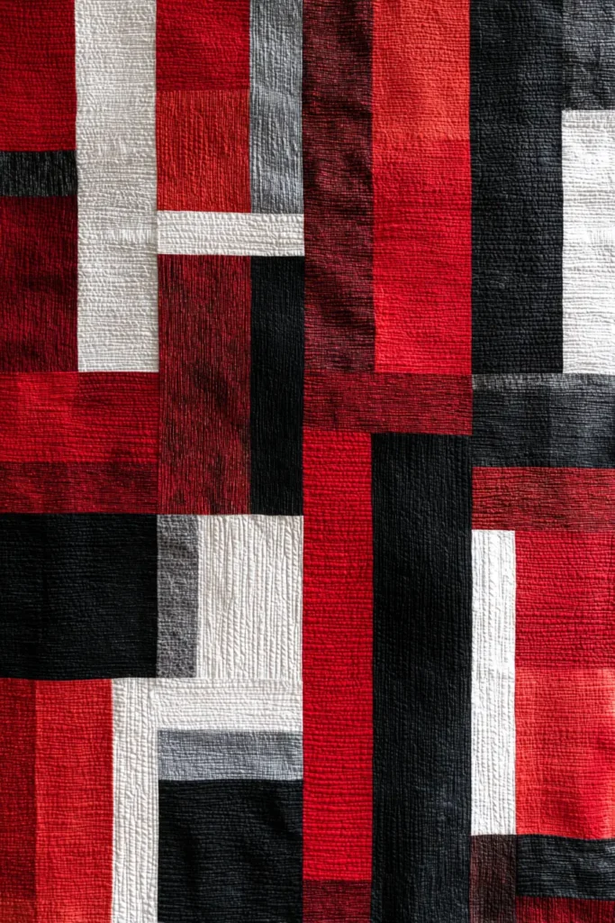 Oversized Color Block Quilts for Cozy Movie Nights