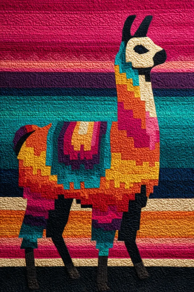 Peruvian Textile-Inspired Andean Quilt Designs