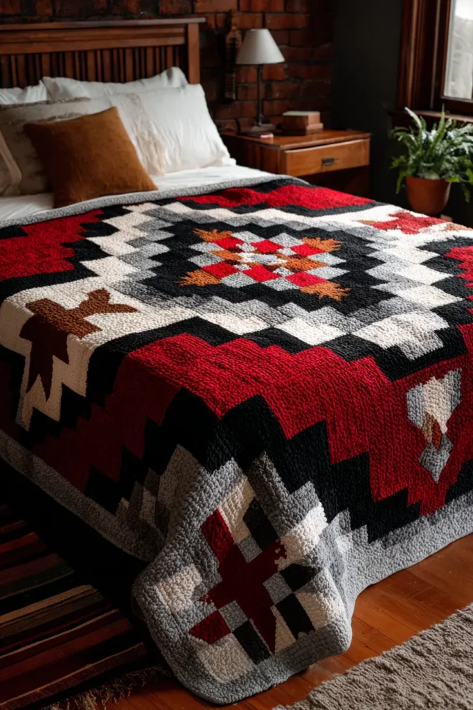 Peruvian Textile-Inspired Andean Quilt Designs