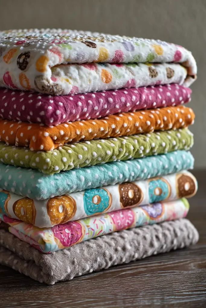 Plush Minky-Backed Quilt Throws for Sleepover Parties