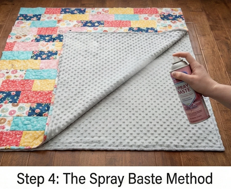 Plush Minky-Backed Quilt Throws for Sleepover Parties