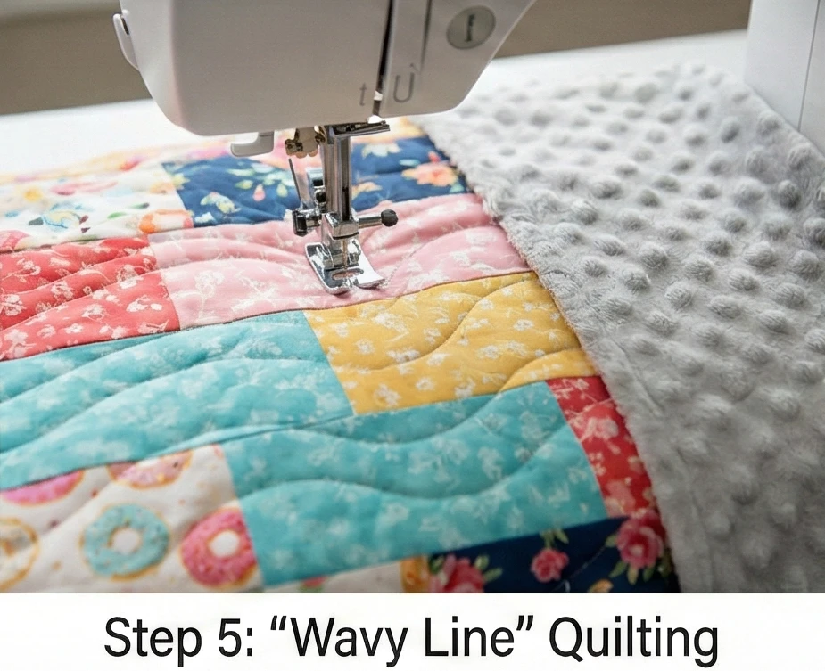 Plush Minky-Backed Quilt Throws for Sleepover Parties