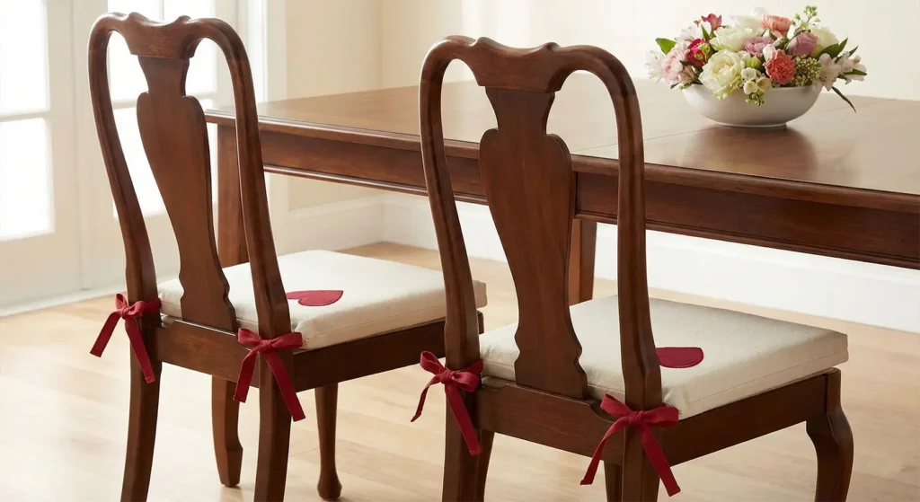 Quilted Chair Pads Featuring the Hawaiian Heart (Mano) Design