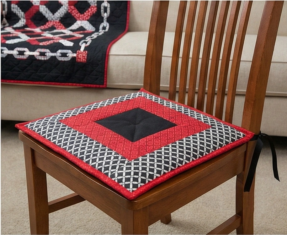 Quilted Chair Pads for Comfortable Dining Seating