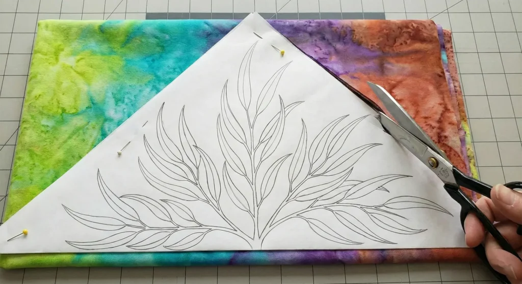 Rainbow Eucalyptus Hawaiian Quilt for Artistic Wall Decor