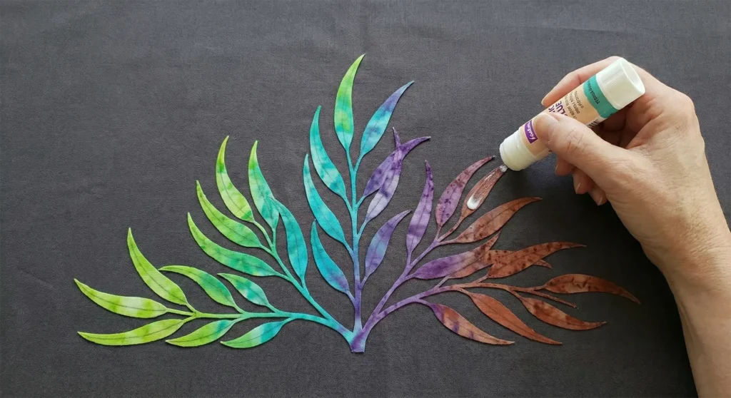 Rainbow Eucalyptus Hawaiian Quilt for Artistic Wall Decor