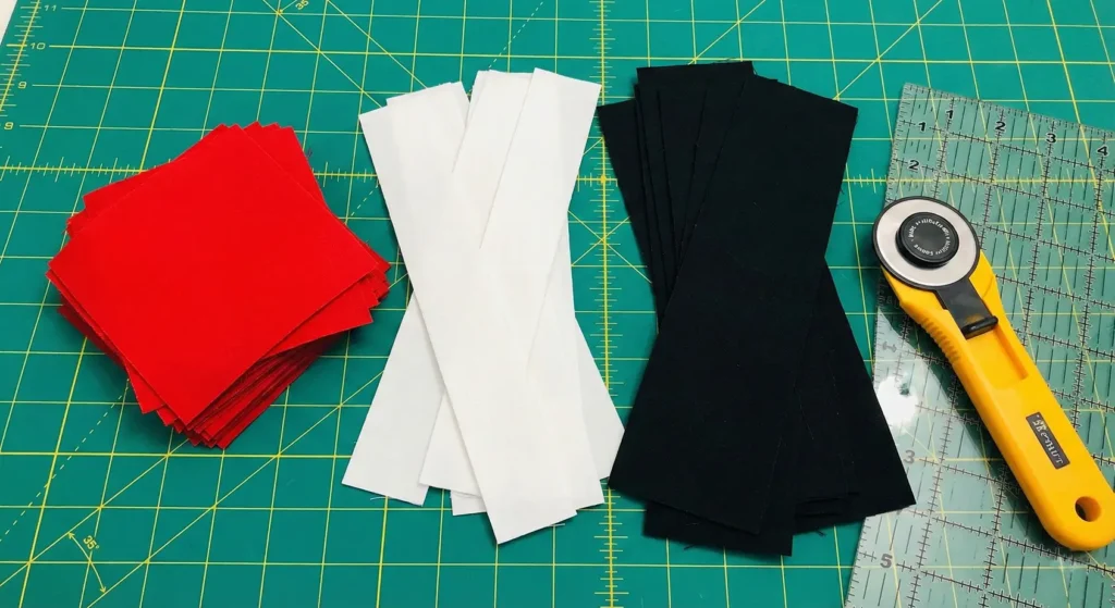 Red, Black, and White Sophisticated Log Cabin Quilt Patterns