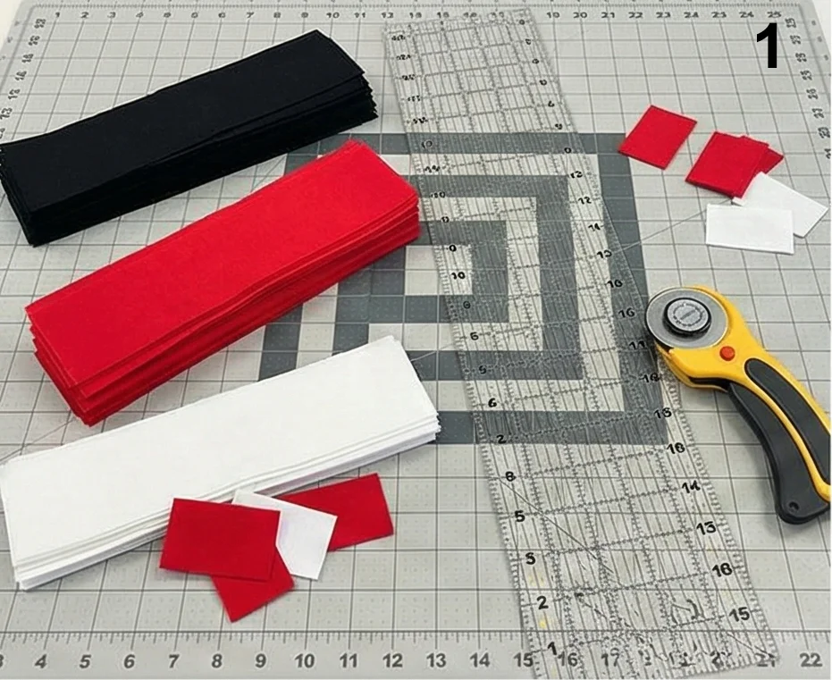 Red, Black, and White Stripe Quilts for Sleek Modern Sofas