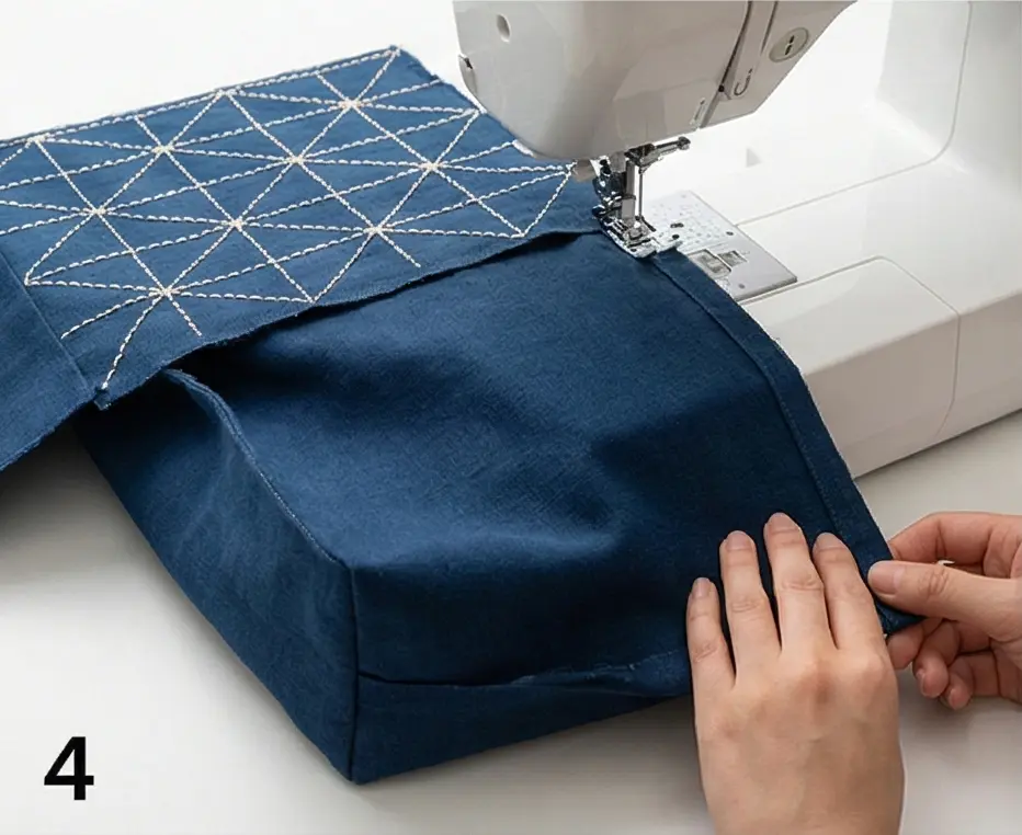 Refined Shonai Quilt Patterns for Ottoman Covers