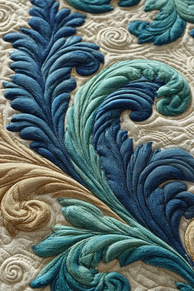 Relaxing Ocean Wave Quilt Patterns for Cozy Couch Covers