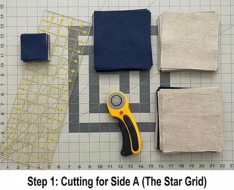 Reversible Star Quilt Designs for Versatile Living Room Throws