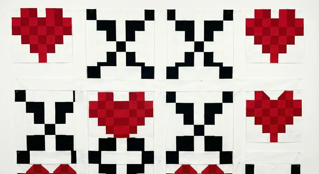 Romantic Red Heart Patchwork for Cozy Bedrooms