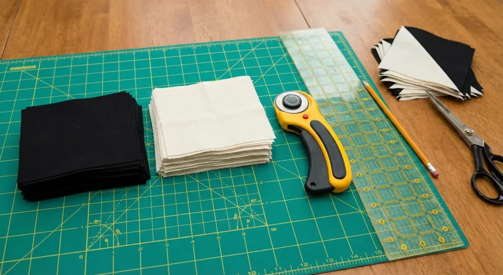 Rustic Farmhouse Red, Black, and White Quilt Designs