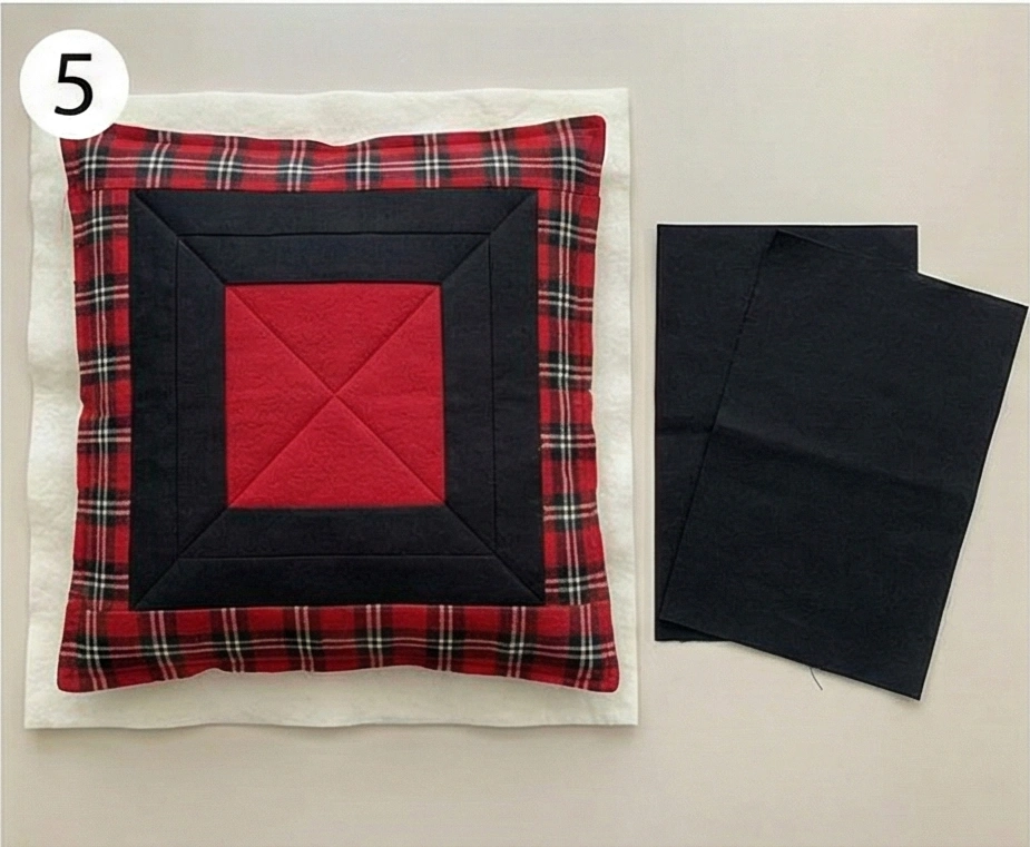 Rustic Plaid Red and Black Quilt for Cozy Combined Spaces