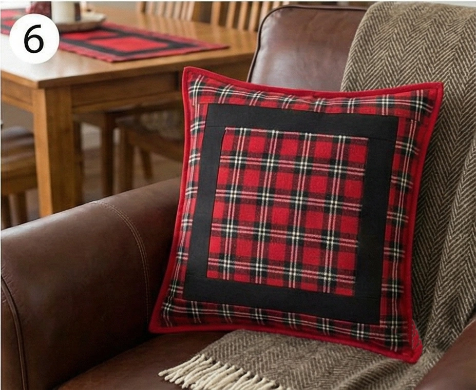 Rustic Plaid Red and Black Quilt for Cozy Combined Spaces