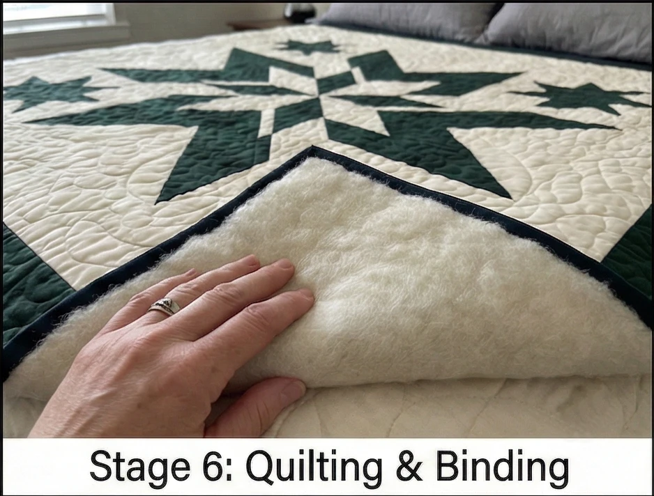 SElegant Hunter’s Star Bed Quilts for All-Season Warmth