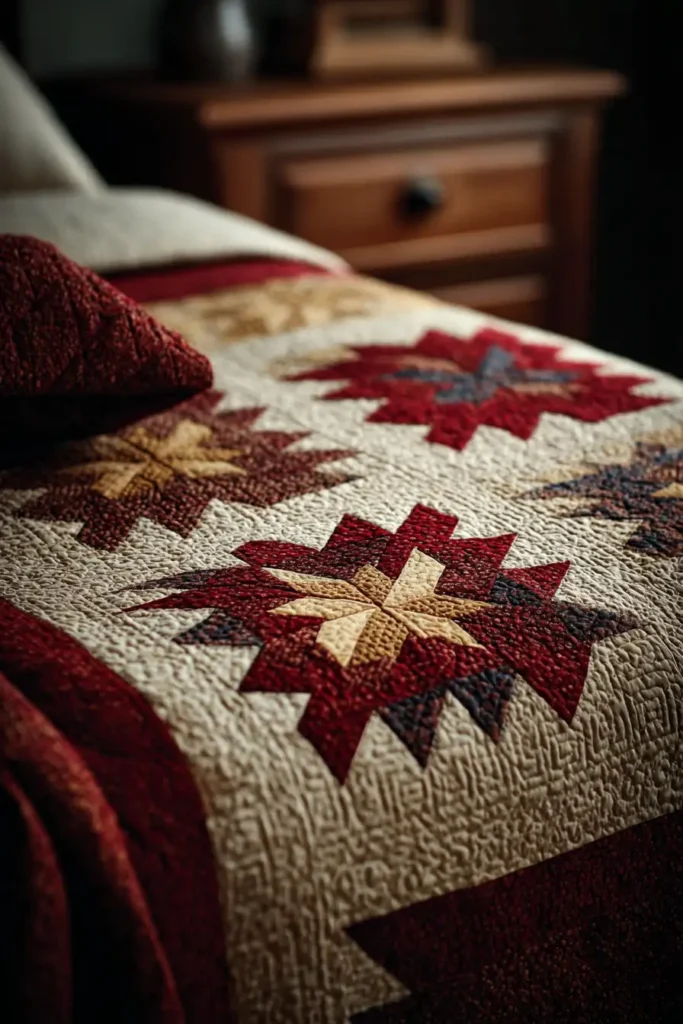 SElegant Hunter’s Star Bed Quilts for All-Season Warmth