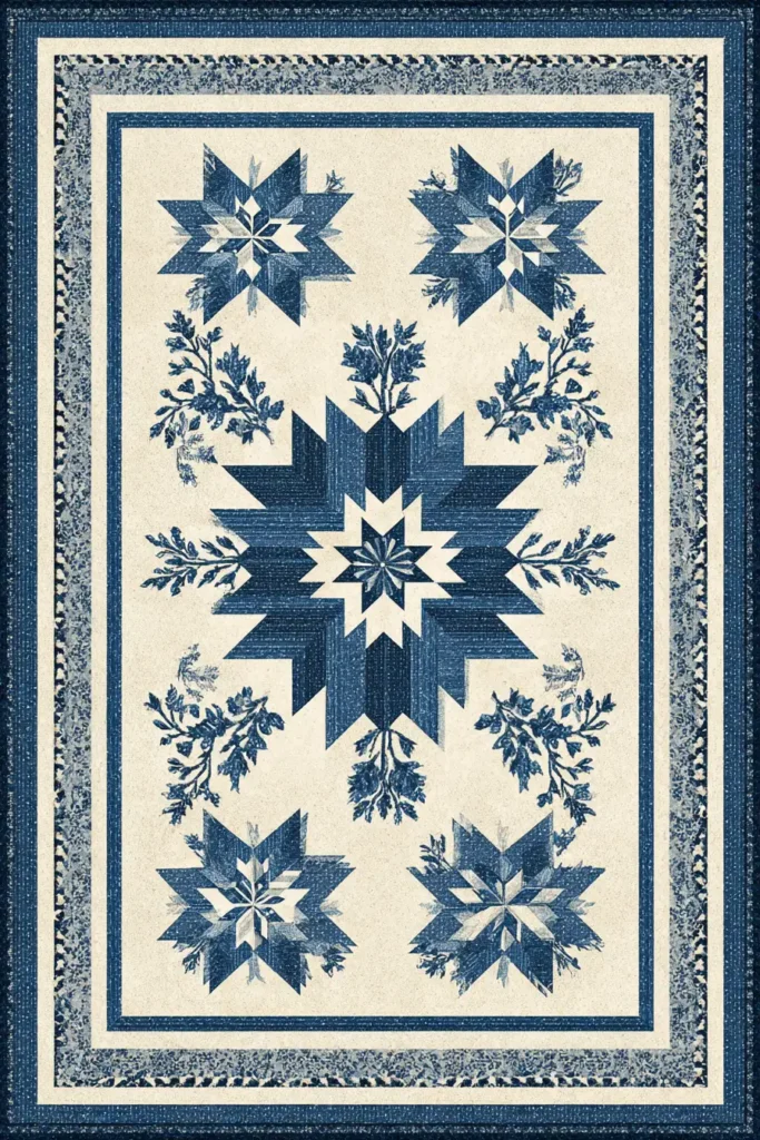 SElegant Hunter’s Star Bed Quilts for All-Season Warmth