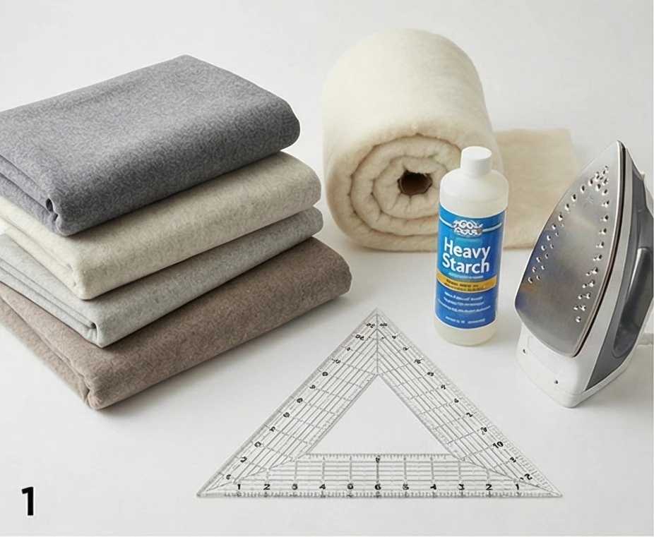 Scandinavian-Inspired Wool Quilts in Soft Neutral Winter Tones