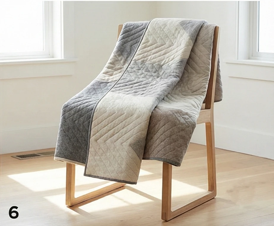 Scandinavian-Inspired Wool Quilts in Soft Neutral Winter Tones