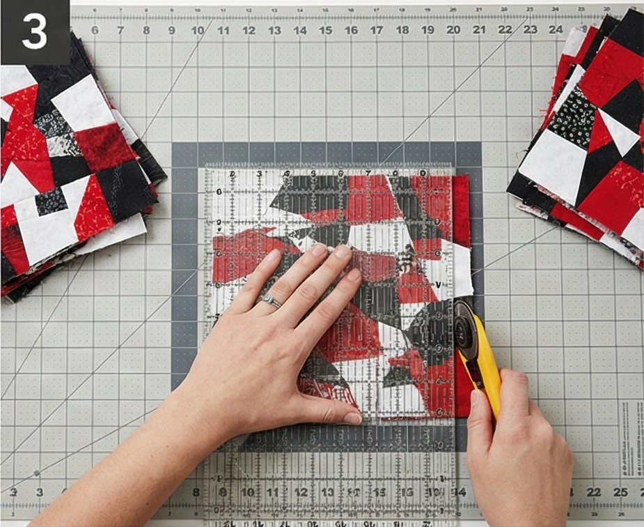 Scrap-Friendly Quilt Pattern for Eclectic Wall Art