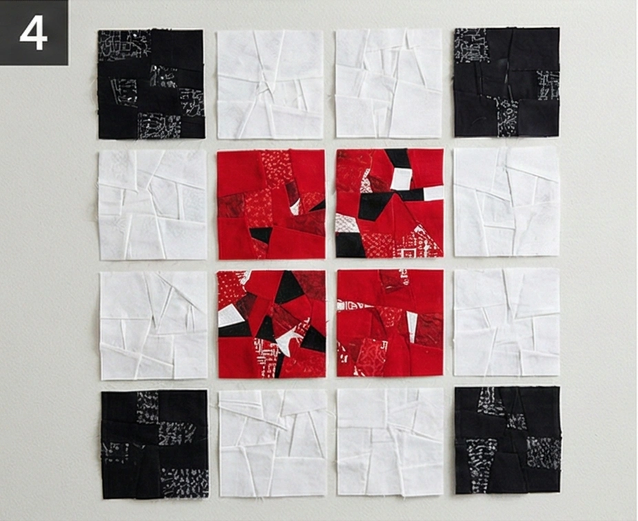 Scrap-Friendly Quilt Pattern for Eclectic Wall Art
