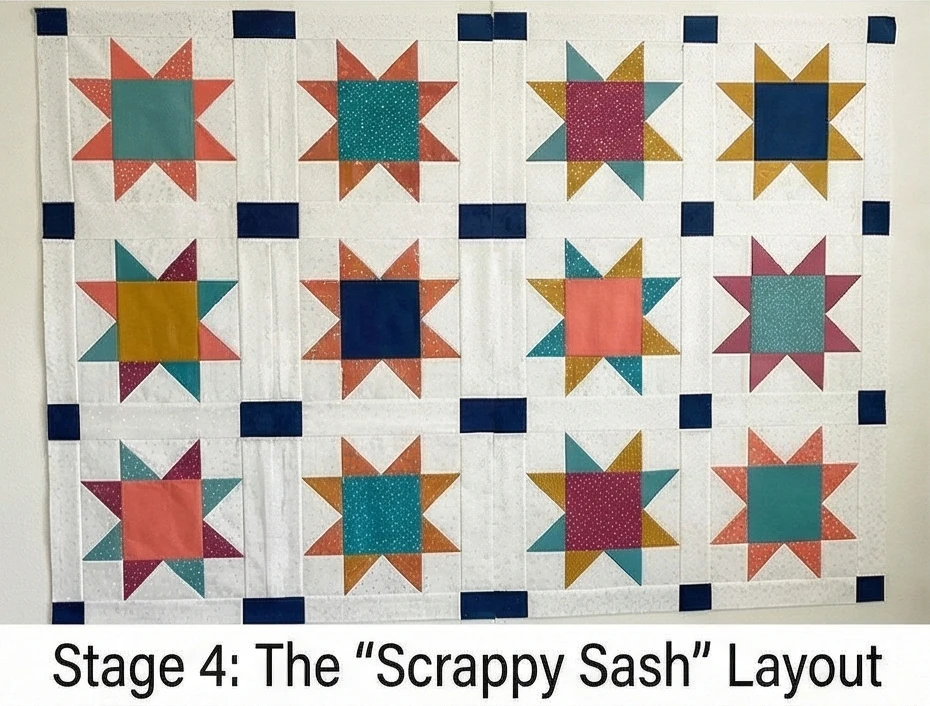 Scrappy Friendship Star Quilt Patterns for a Charming Guest Room