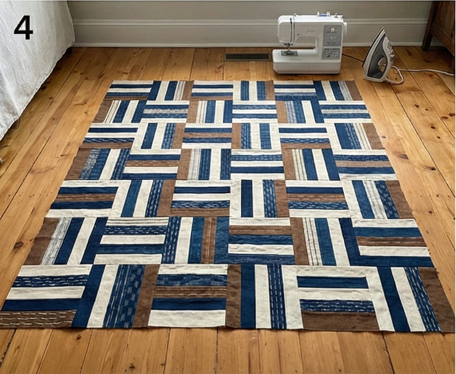 Scrappy Yosegire Patchwork Throws for Rustic Charm