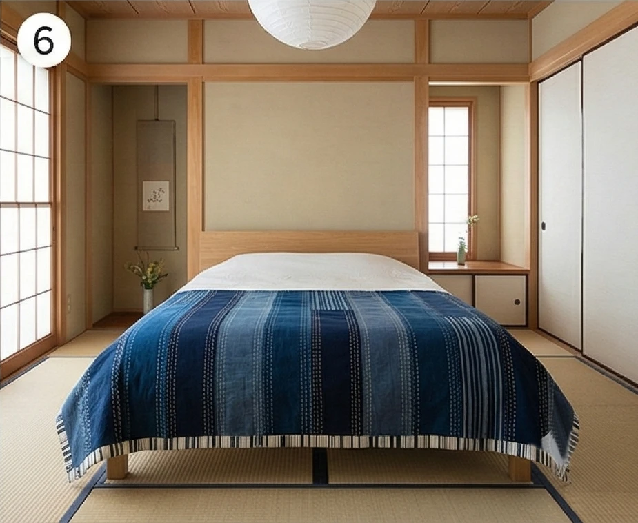 Shonai Patchwork Quilts for Elegant Layered Bedding