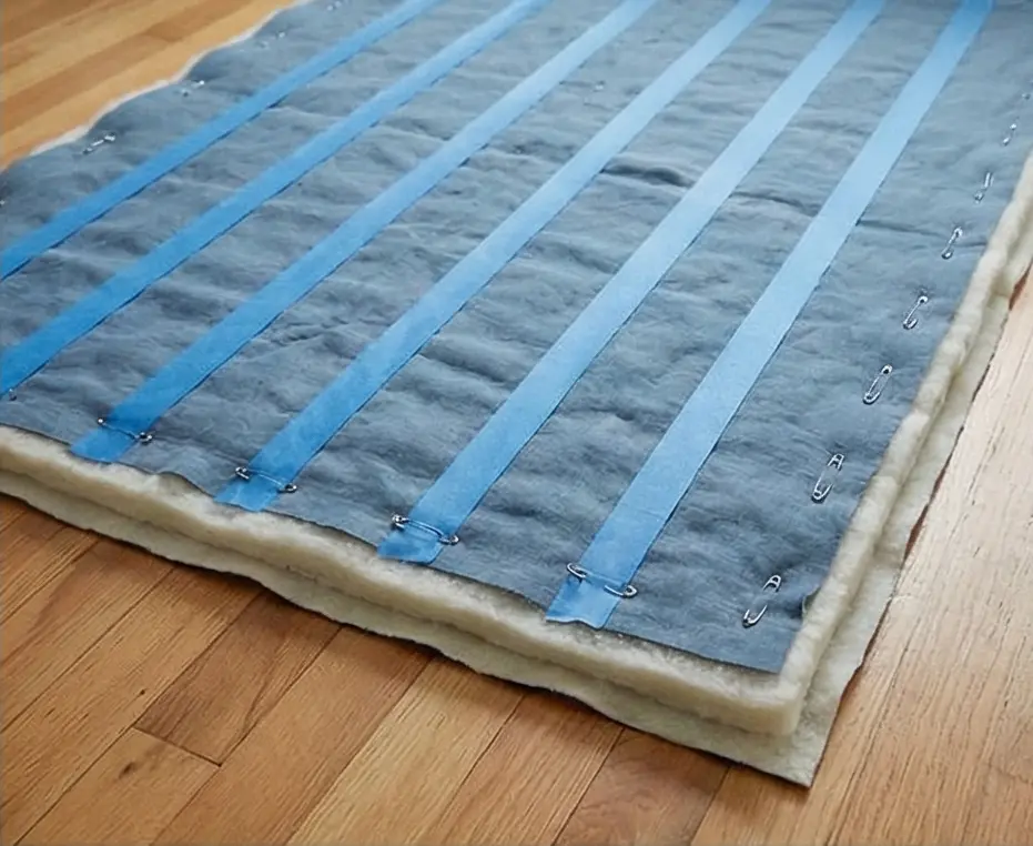 Simple Channel-Quilted Bed Runners for Serene Style