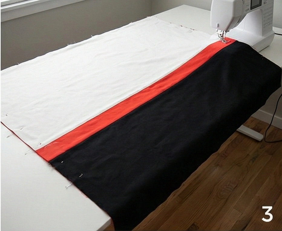 Simple Color Block Quilt for Tying Both Spaces Together