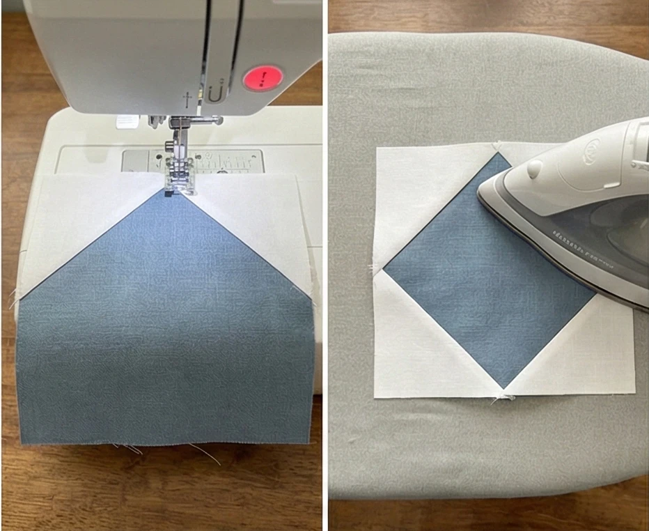 Simple Scandinavian Diamond Quilt for Dining Table Runners