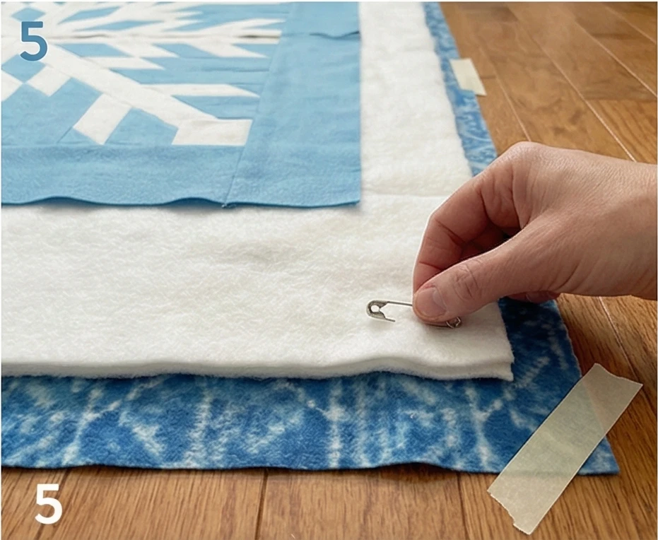 Snowflake Quilt Patterns with Warm Flannel Batting