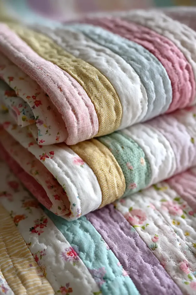 Soft Pastel Jelly Roll Quilt Patterns for Quick Gifts
