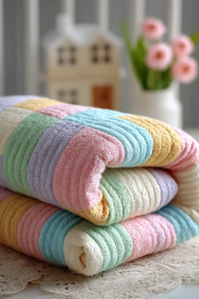 Soft Pastel Jelly Roll Quilt Patterns for Quick Gifts