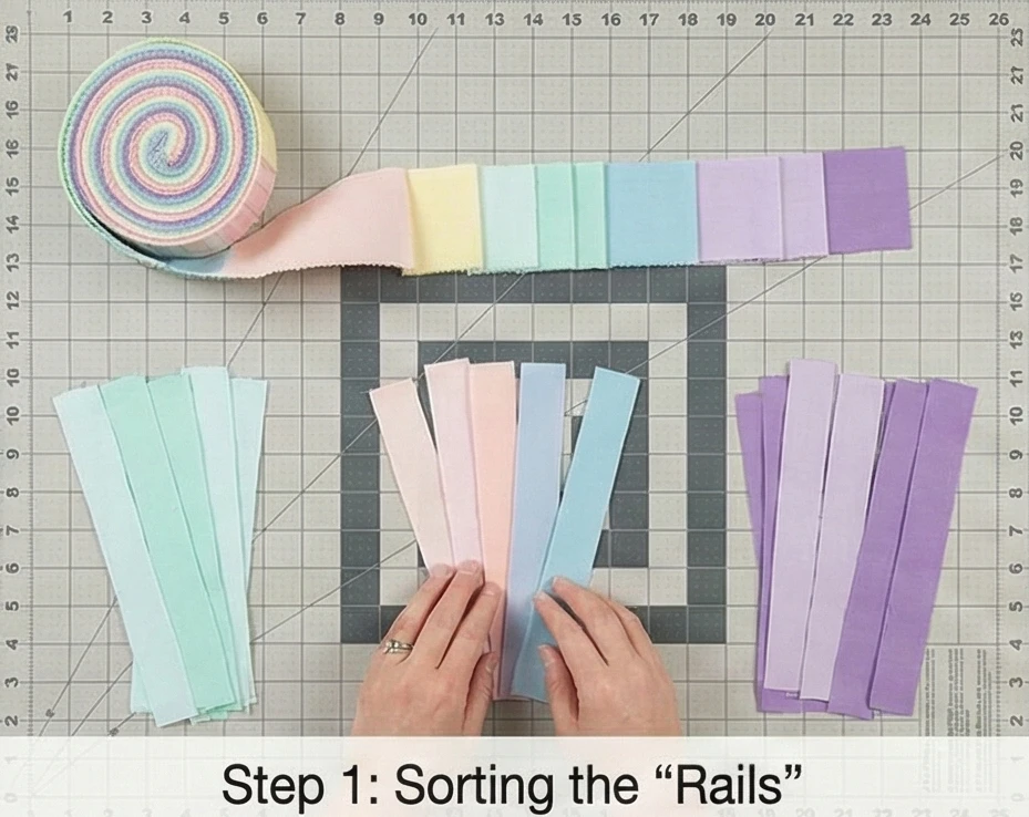 Soft Pastel Jelly Roll Quilt Patterns for Quick Gifts
