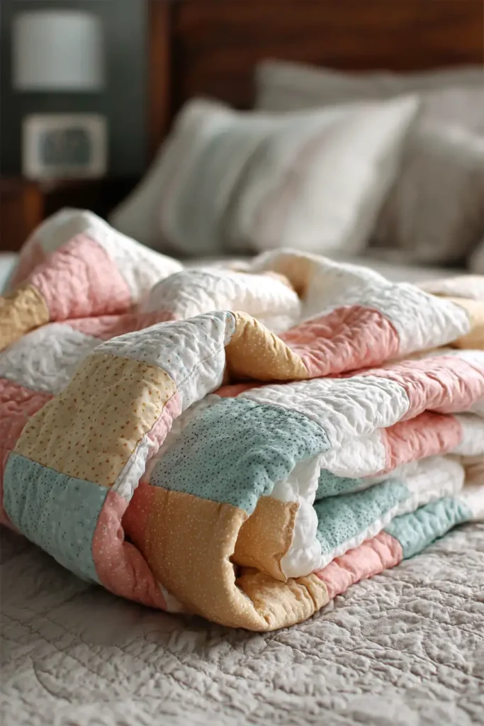 Soft Pastel Rainbow Quilt Pattern for Girls' Dreamy Bedrooms