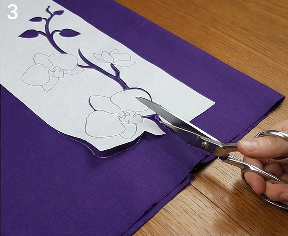 Sophisticated Orchid Hawaiian Quilt Table Runners