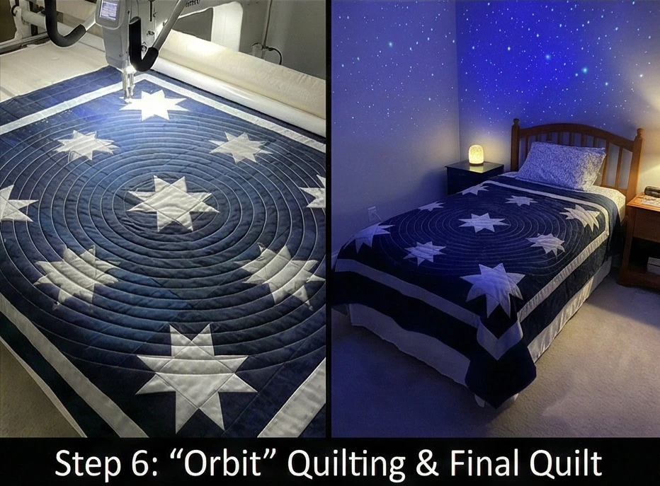 Starry Night & Celestial Quilt Ideas for Magical Sleep