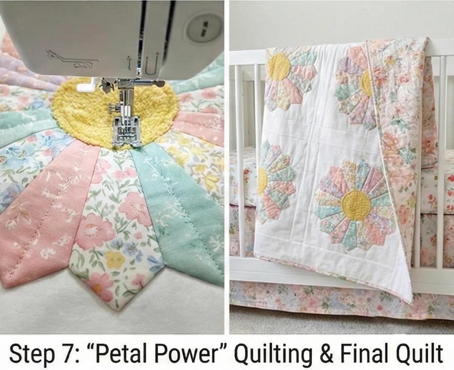 Sweet Floral Appliqué Quilt Designs for a Gentle Touch