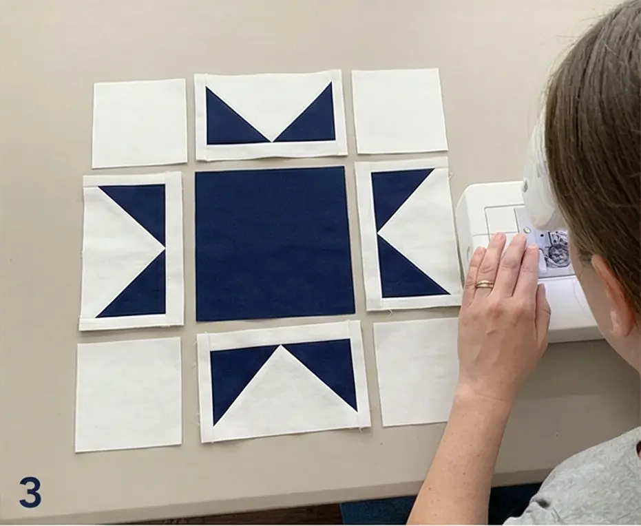 Traditional Nordic Star Quilt for Table Runners