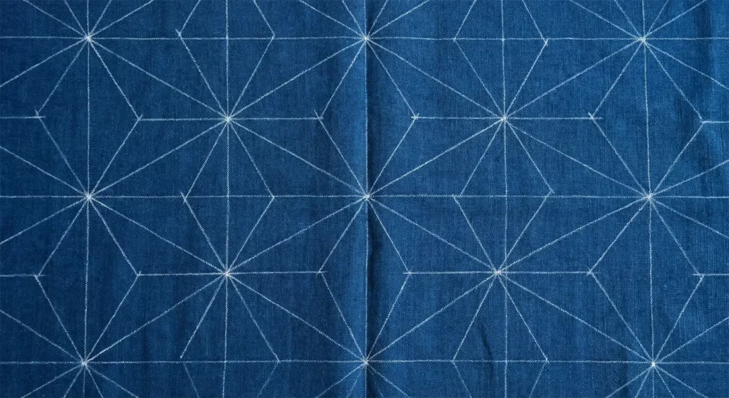 Traditional Sashiko Stitch Patterns for Zen Bed Covers and Throws