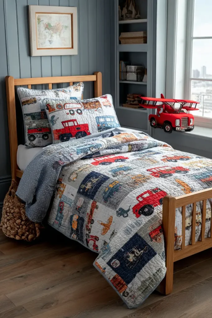 Transportation Quilt Designs Trucks, Trains, and Planes