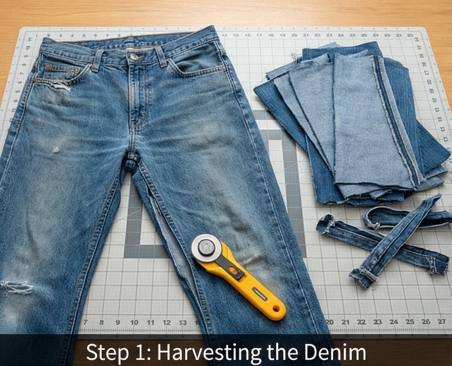 Upcycled Blue Jean Denim Quilt Patterns for Durable Boys' Bedding