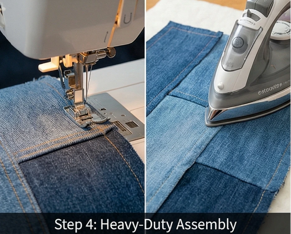 Upcycled Blue Jean Denim Quilt Patterns for Durable Boys' Bedding