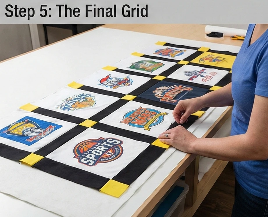 Upcycled Memory T-Shirt Quilt Ideas for Keepsake Bedding