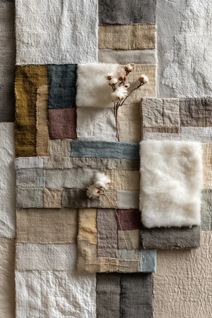 Wabi-Sabi Boro Patchwork Wall Hangings