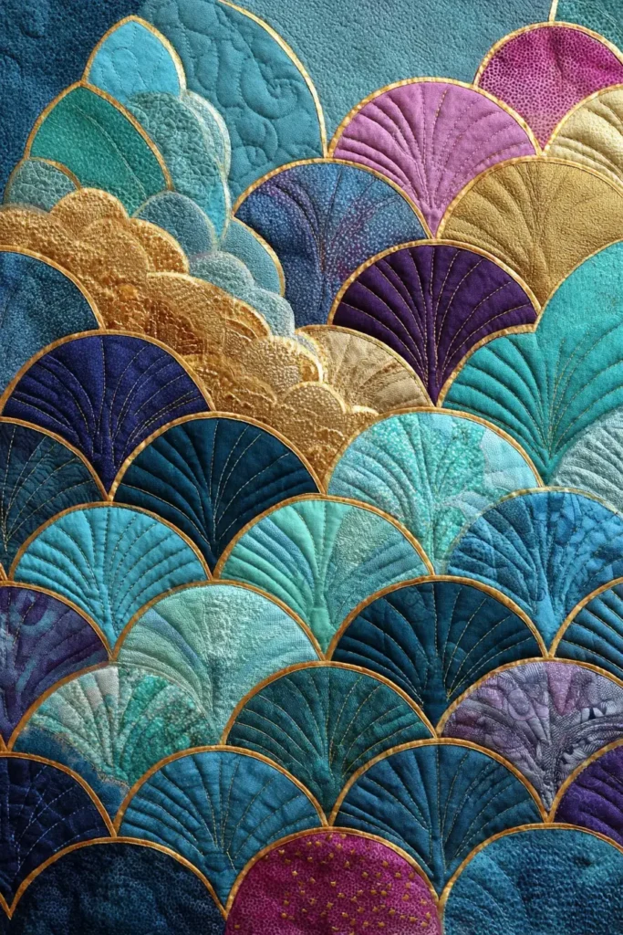 Whimsical Mermaid Scale Quilt Patterns for Under-the-Sea Decor